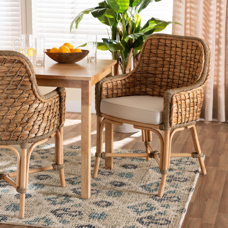 Wicker dining arm chairs sale